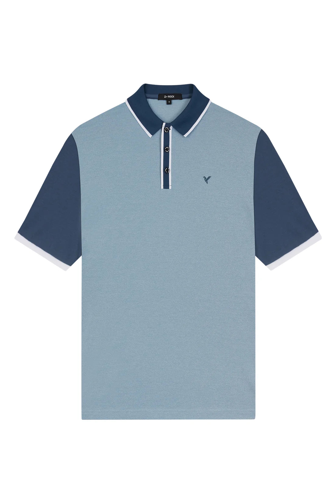 CONTRAST BLOCK WITH CONTRAST PIPING BLUE-NEDO