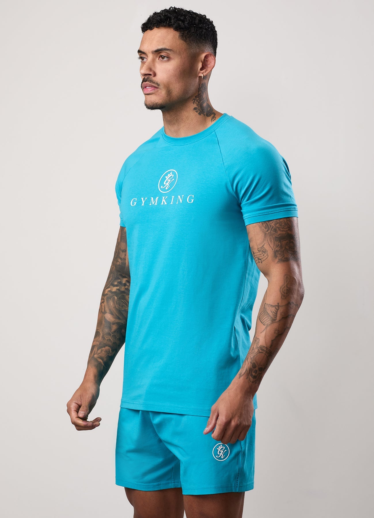 Gym King Pro Jersey Tee Marine Teal