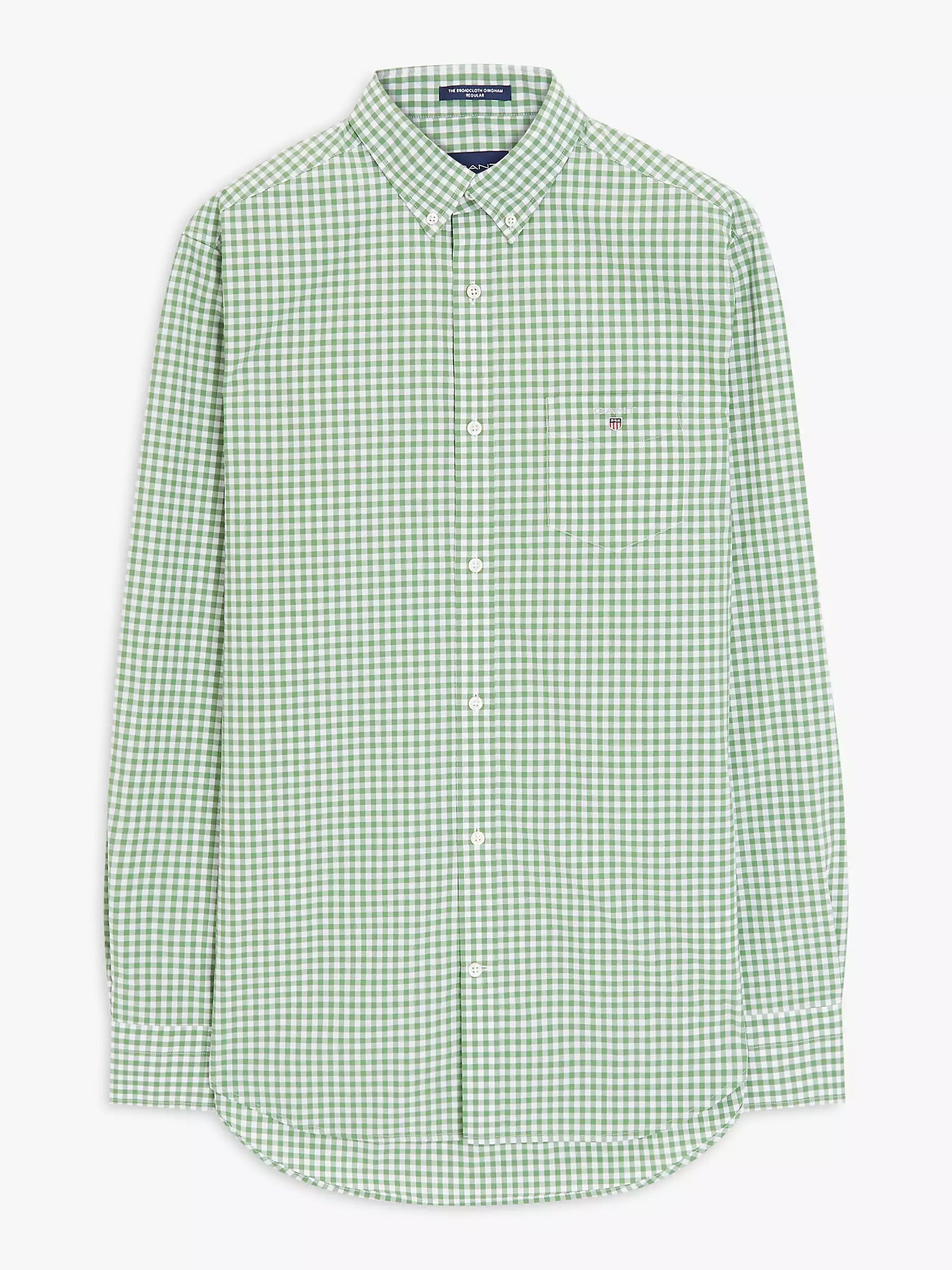 REGULAR FIT GINGHAM BROADCLOTH SHIRT