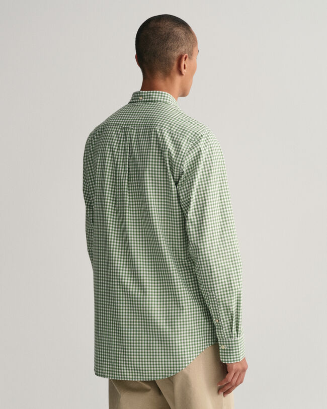 REGULAR FIT GINGHAM BROADCLOTH SHIRT