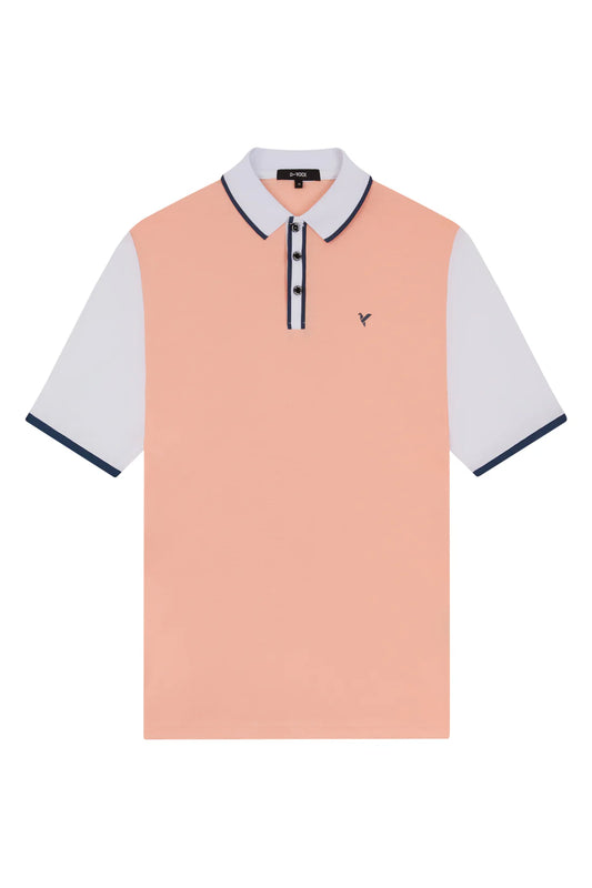 CONTRAST BLOCK WITH CONTRAST PIPING PEACH-NEDO