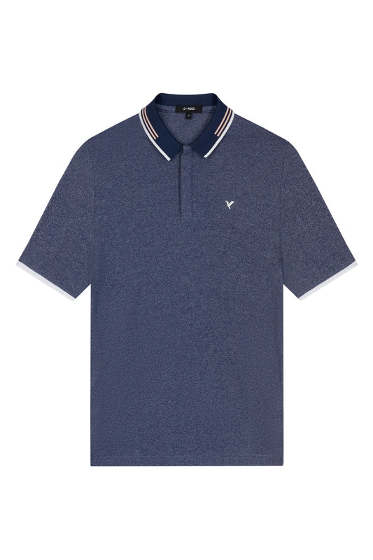 CONTRAST STRIPE COLLAR AND CUFF NAVY-OLSEN