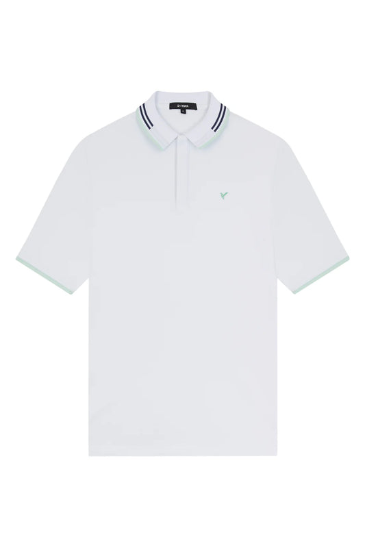 CONTRAST STRIPE COLLAR AND CUFF WHITE-OLSEN