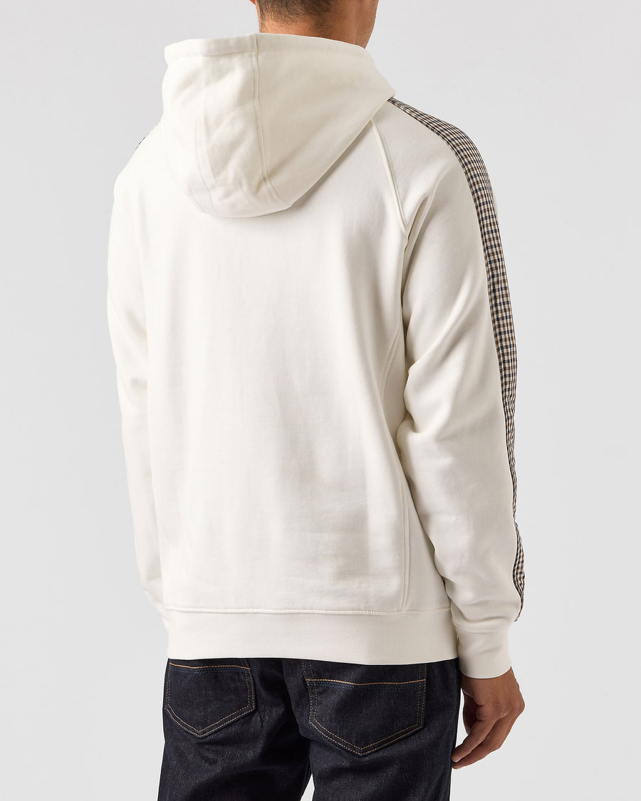 LO SUNG HOODIE WINTER WHITE/HOUSE CHECK ok