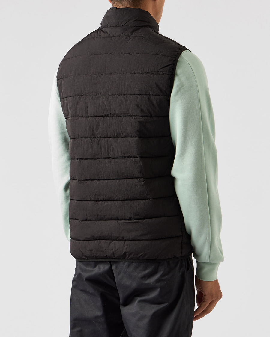 GACHA PADDED GILET BLACK