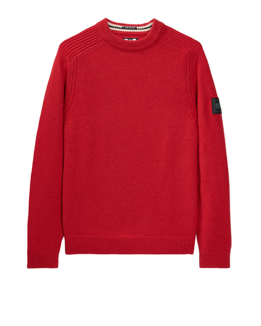 Zagreb Knitted Wool Sweater Cayenne Red