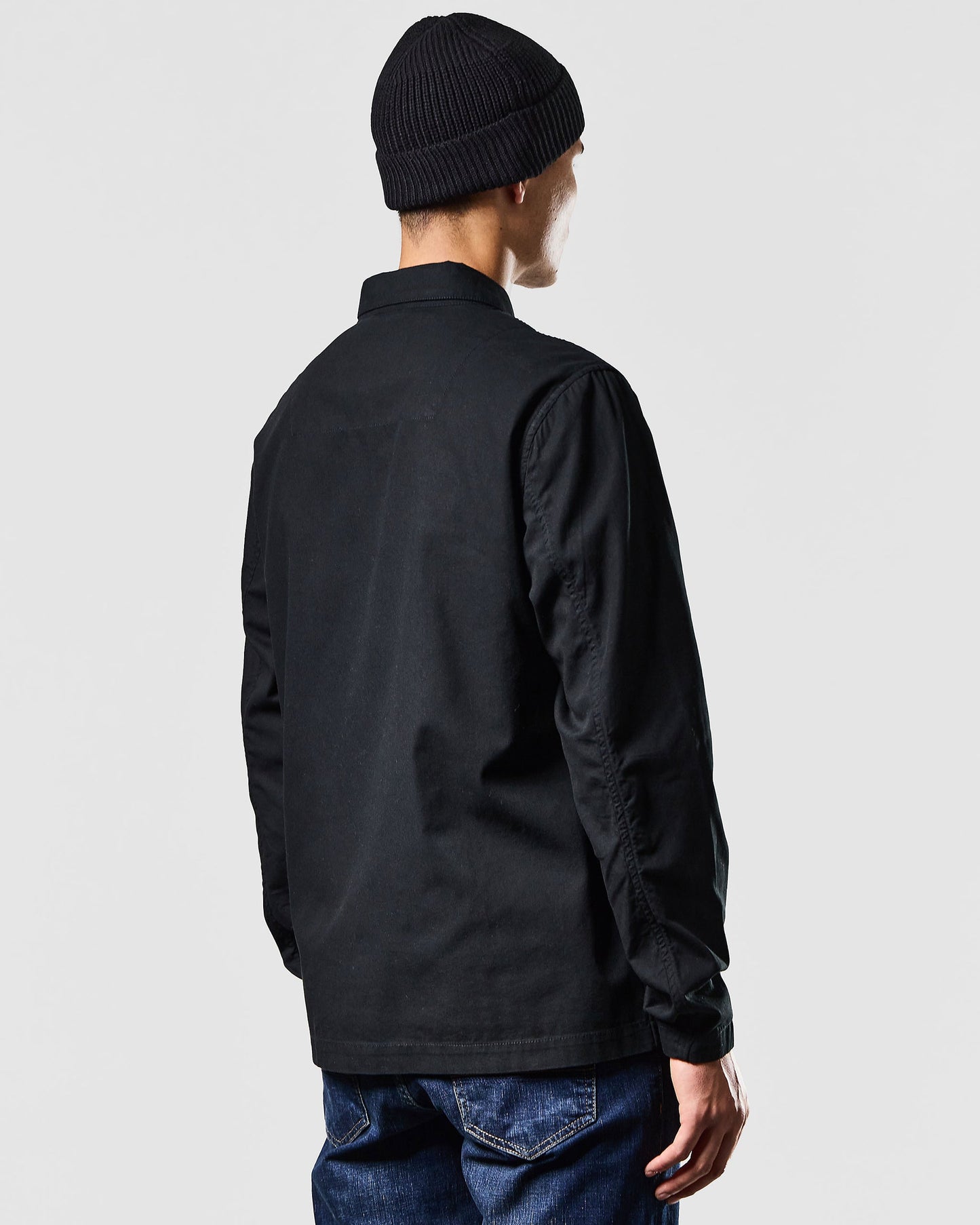 FORMELLA GARMENT DYE OVER-SHIRT BLACK