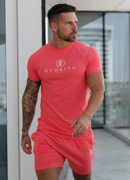 Gym King Pro Jersey Short Coral