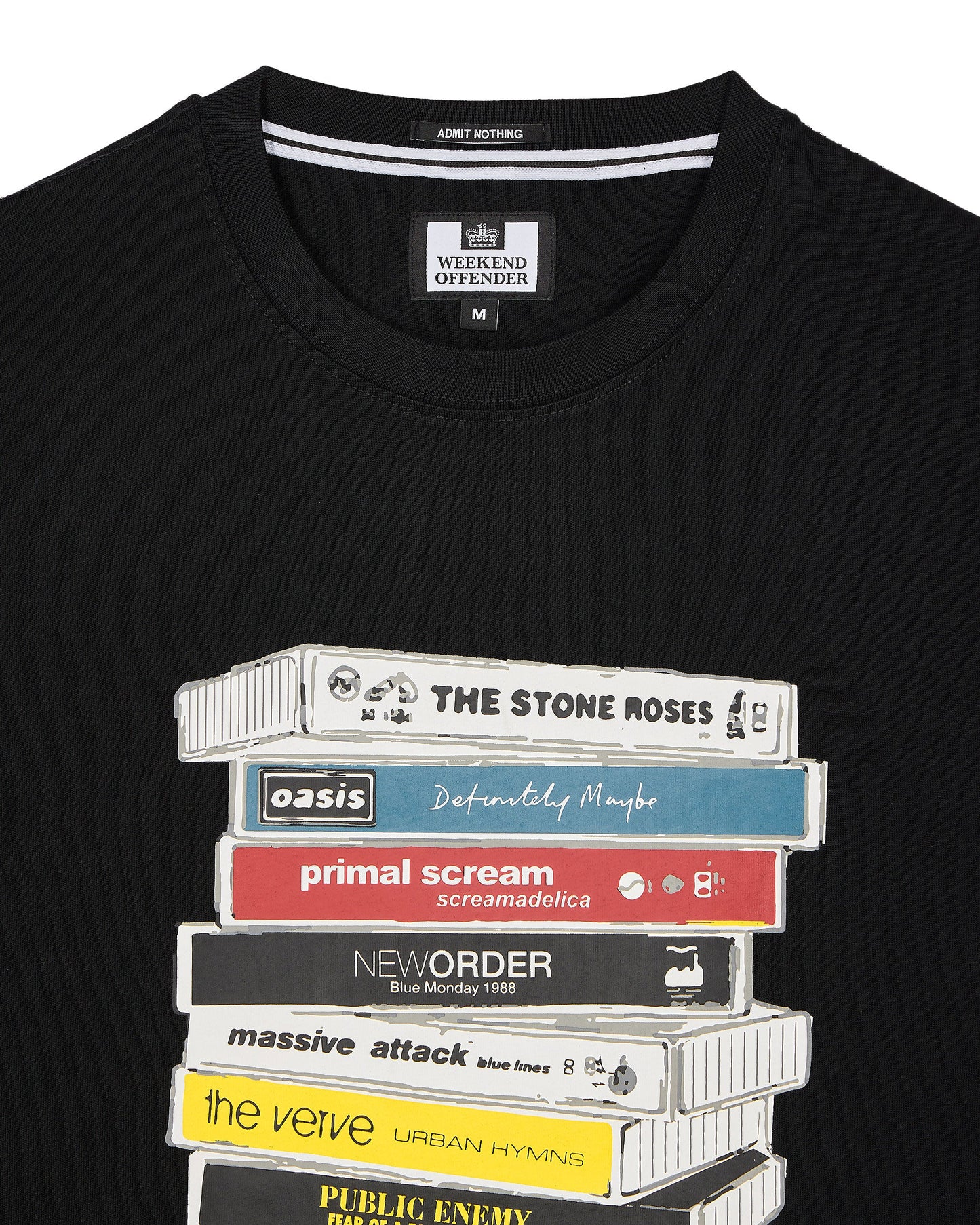 Weekend Offender Cassettes Graphic T-Shirt Black