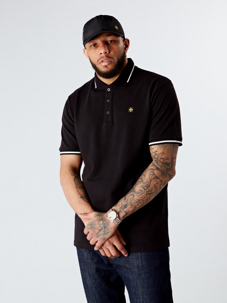 Terrace Cult Premium Pique Polo Black/White