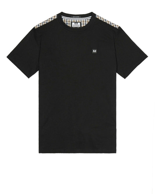 Diaz T-Shirt Black/Mid House Check