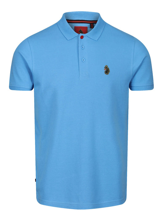 LUKE 1977 WILLIAMS POLO SHIRT ATLANTIC BLUE