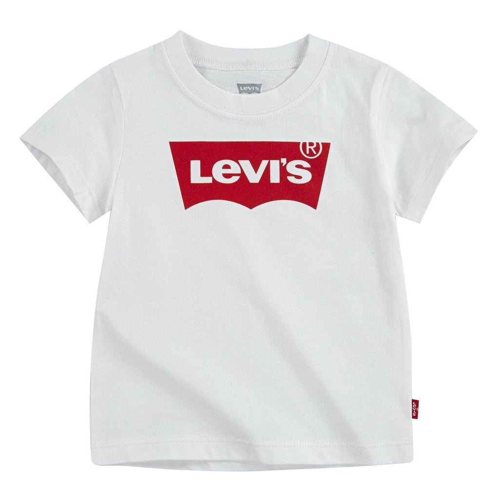 LEVIS BOYS CLASSIC BATWING WHITE T-SHIRT