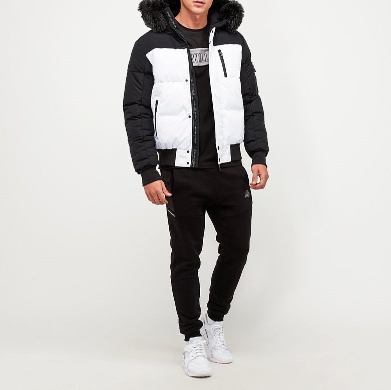 KINGS WILL DREAM SANDERS PUFFER BOMBER WHITE