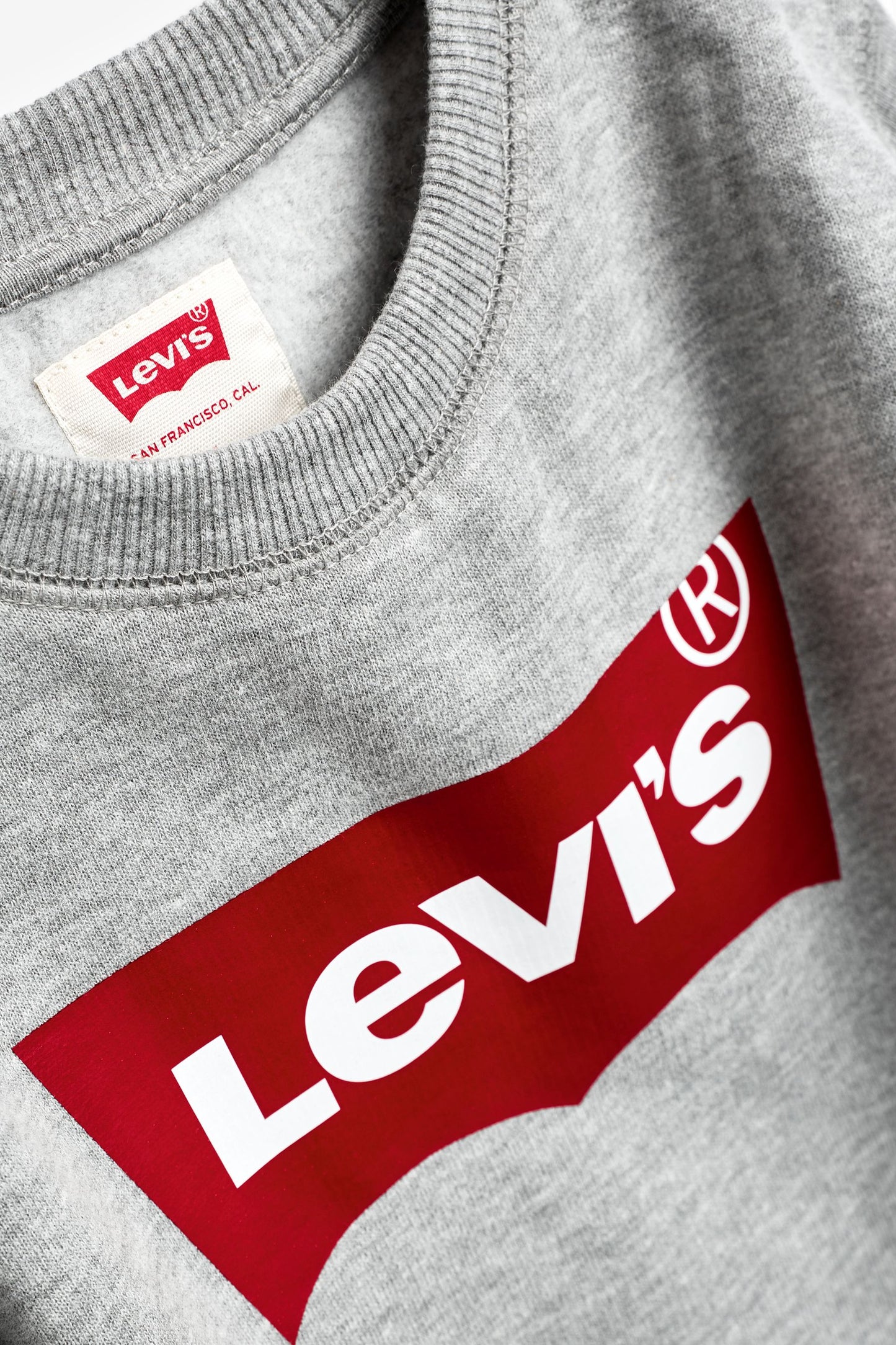 LEVI'S® KIDS BATWING LOGO SWEATER GREY