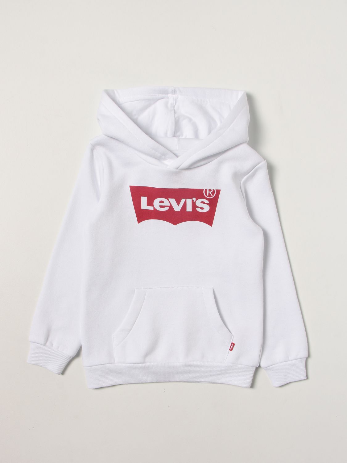 LEVI'S BOYS HOODIE WHITE