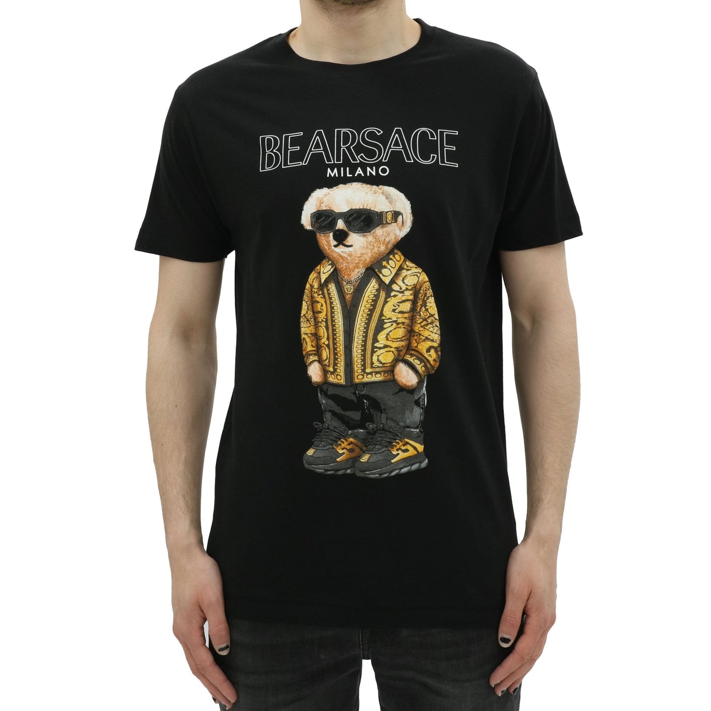 SNEAKY BEARSACE TEE BLACK